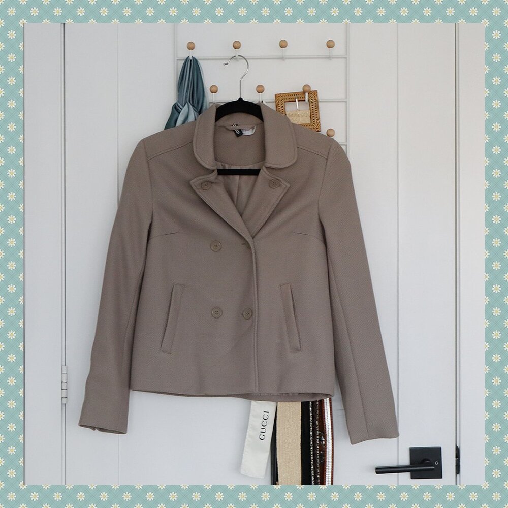 NWOT H&M Textured Beige Blazer Jacket